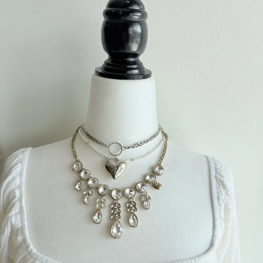 90s waterfall statement necklace - Picture 5 of 5